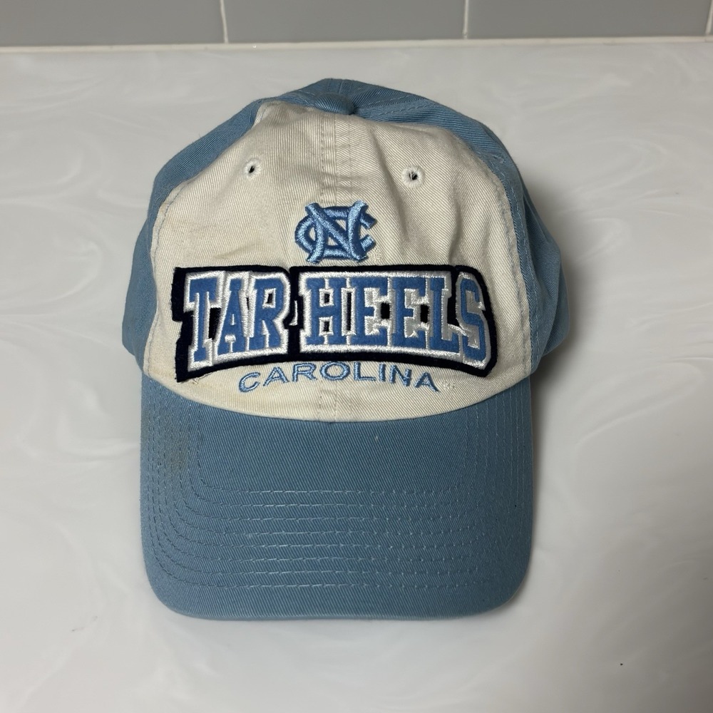 Vintage UNC Carolina Tar Heels Team Starter 100% Cotton Adjustable Cap Hat Blue